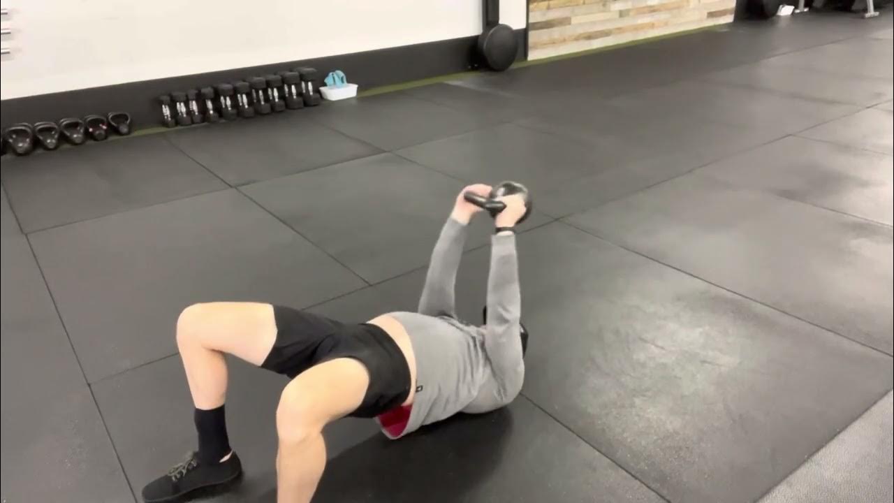 Glute Bridge Kettlebell Pull Over YouTube