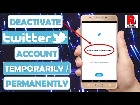 How To Deactivate Twitter Account Temporarily / Permanently