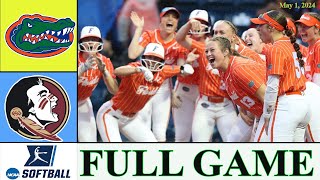 Florida vs Florida State Softball FULL GAME Results| May 1,2024 | College Softball 2024