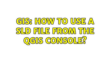 GIS: How to use a SLD file from the QGIS console?