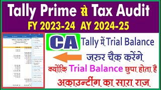 Tax Audit FY 2023-24 | Tax Audit From Tally Prime FY 2023-24 | Tax Audit Report 23-24 in Tally Prime