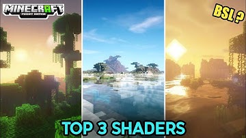 top 3 best shaders minecraft pe 1.19 || Render Dragon Shaders For Mcpe 1.19 || Jay