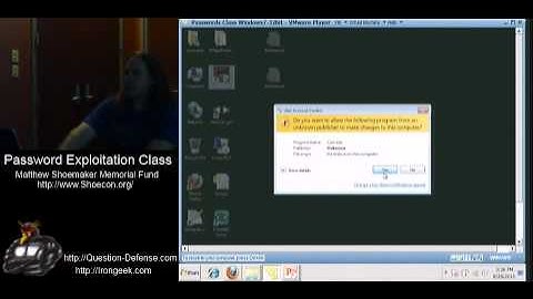 Password Exploitation Class: Part 3: Windows LM and NTLM hash cracking 1/5