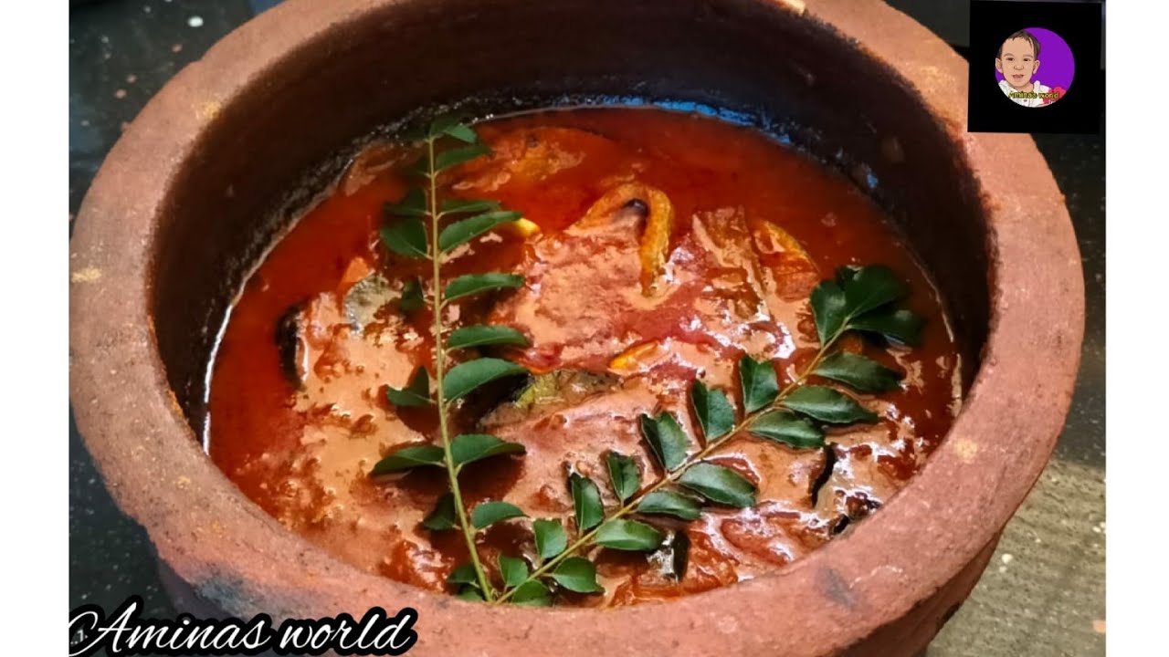 ചൂര മീൻ മുളകിട്ടത് /Tuna Fish Curry/Malayalam /Aminas World YouTube