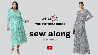 Sew the DVF x Vogue V2000 Wrap Dress with Mimi G