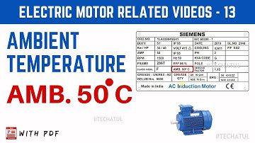 Amb temperature in motor nameplate explained.Amb 50.TechAtul