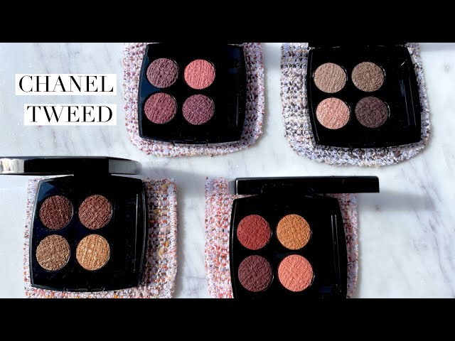 NEW! CHANEL! JUST IN LES 4 OMBRES TWEED UNBOXING NATURAL LIGHT SWATCHES 