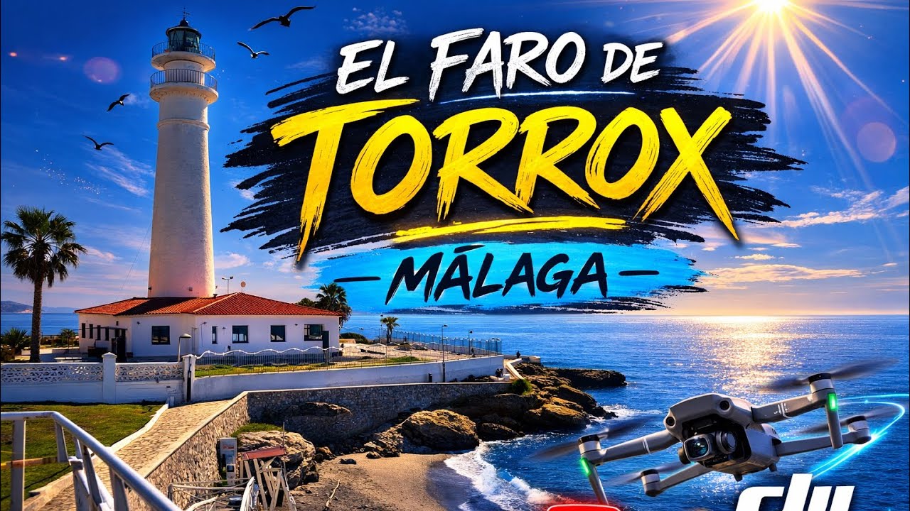 Faro de Torrox desde el aire 🚁 | Vistas 4K del mirador, la playa y el pueblo más soleado de Europa