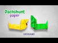 Long Dog, Short Tutorial: Origami Dachshund | How to Make an Paper Dachshund | Easy Origami | DIY