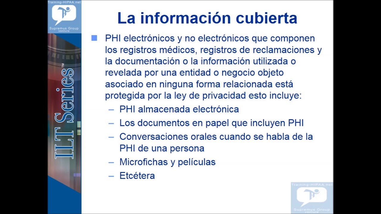 HIPAA Overview Training - Spanish - YouTube