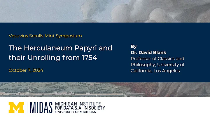 Vesuvius Scrolls Mini-Symposium: The Herculaneum Papyri and their Unrolling from 1754