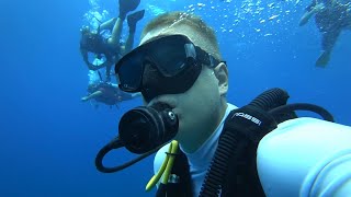 SCUBA diving in Cancun Mexico. Coral reefs. Diving center Manta Divers. by Ana Way 477 views 8 months ago 4 minutes, 23 seconds