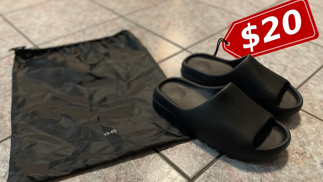$20 Yeezy Slide Review | Are They Worth It? - YouTube