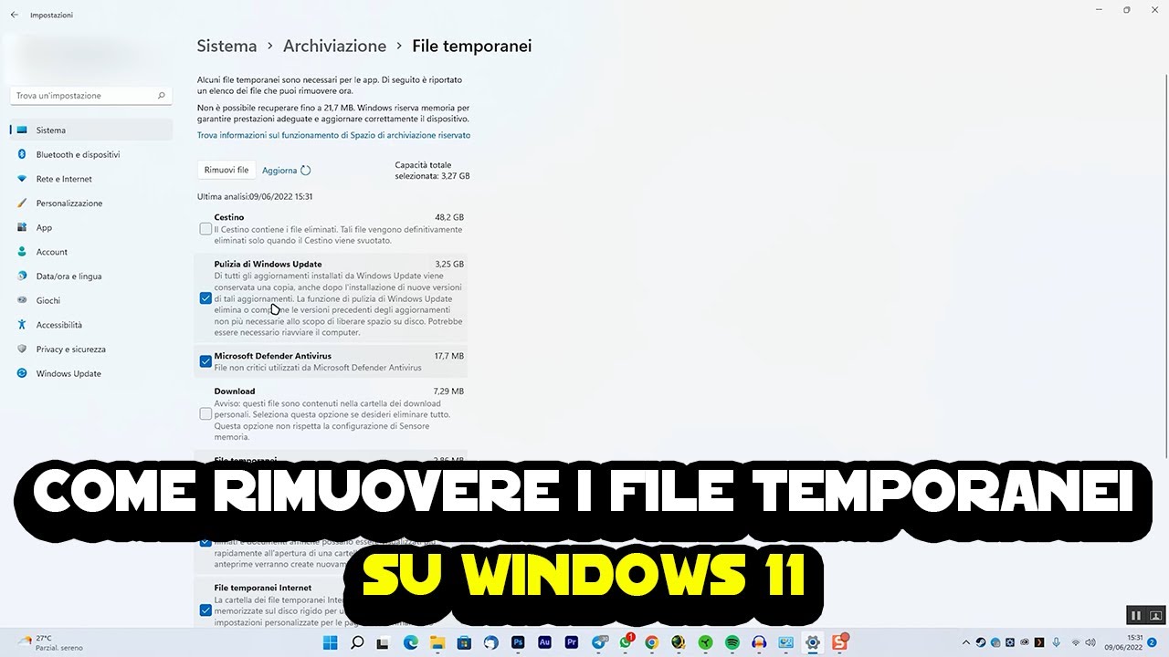 Come rimuovere file temporanei su Windows 11 YouTube