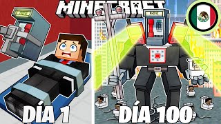 ¡Sobreviví 100 DÍAS como un PHONEMAN en Minecraft HARDCORE!