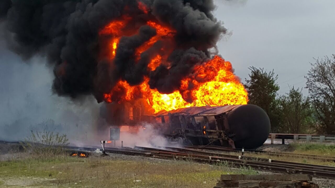 Взрывы горючих газов. Взрыв на железной дороге в Брянской области.