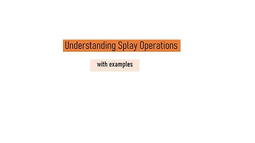 Understanding Splay Operations with Examples