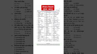 🔴SSC Dhaka Board Question Solution | SSC Math MCQ Solution | Dhaka Board 2024 SSC Math MCQ Solution