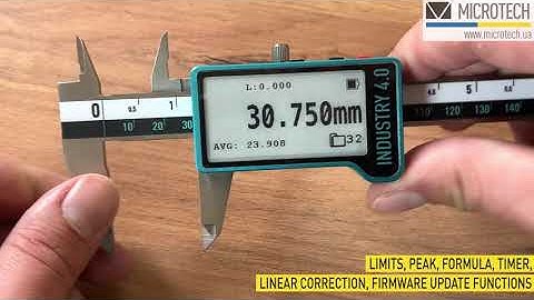 NEW!!! E-ink Caliper MICROTECH with Wireless and USB data output adopted to Industry 4.0.