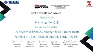 A Review of Solar DC Microgrids Design for Smart Farming in a New Zealand Lifestyle Block