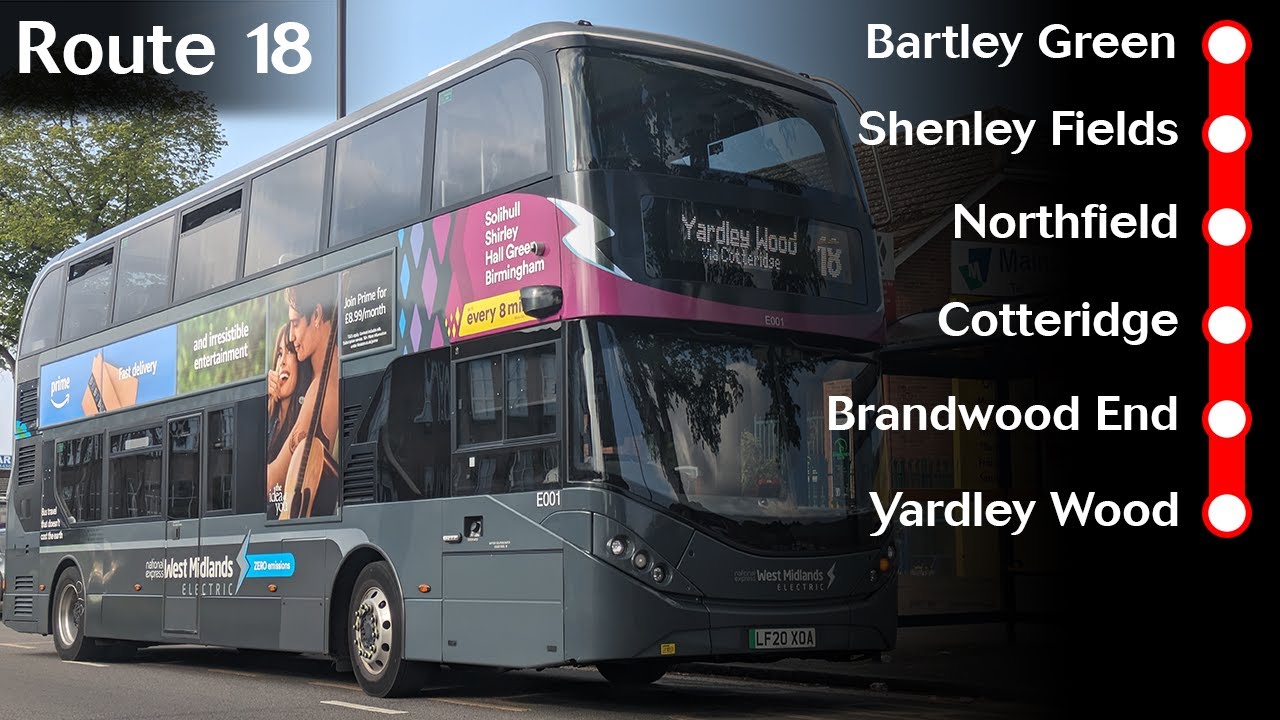 Bartley Green Yardley Wood Route 18 National Express West Midlands