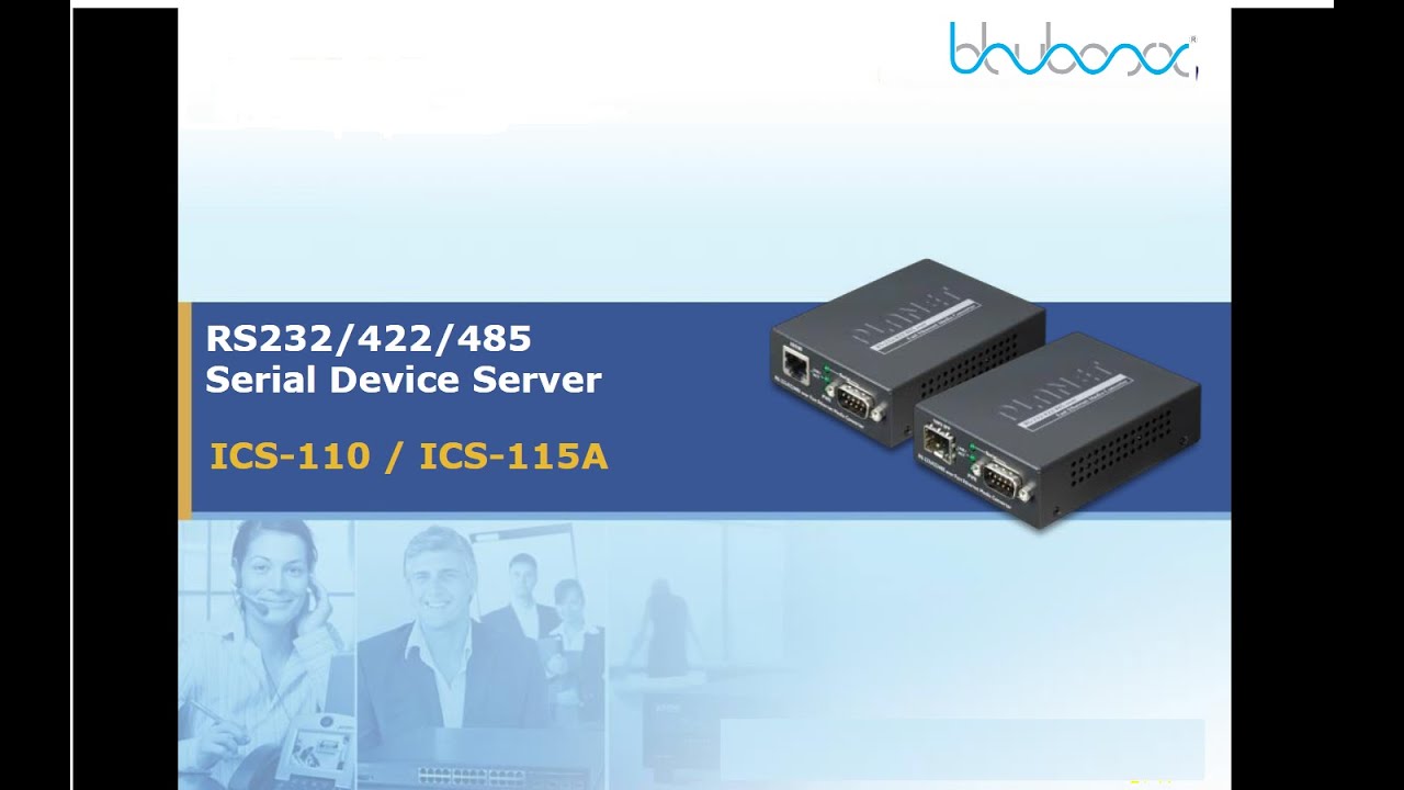 ICS-110 RS232/RS422/RS485 Serial Device Server - YouTube