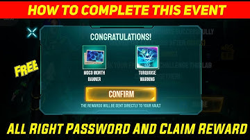 The puzzle || the puzzle event free fire || how to complete the puzzle event || new event