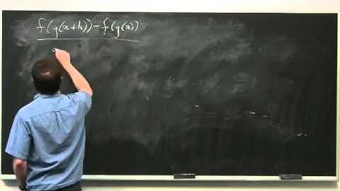 The Chain Rule and Inverse Functions - Differential Calculus