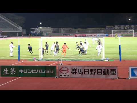 2012 J2 第39節 ファジアーノ岡山 草津戦 後半 植田選手シュート