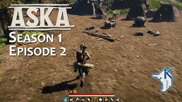 Getting the essentials built, & our first villager | ASKA S1:E2