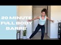 At Home Cardio Barre Workout (No Equipment + Low Impact!) | 20 Min