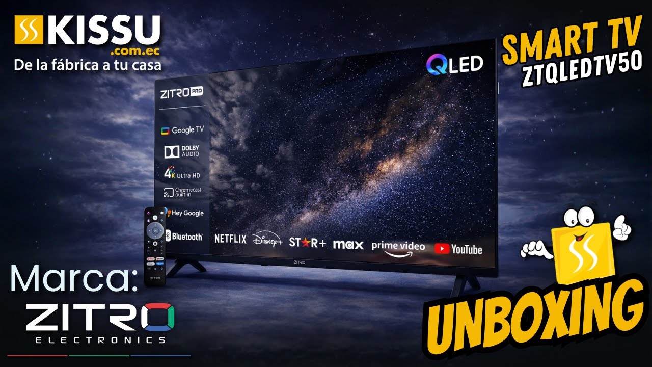 UNBOXING | Smart TV Zitro ZTQLEDTV50 50"