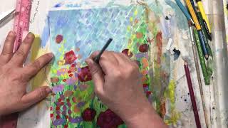 Impressionistic, abstract floral #ArtsySecondSunday