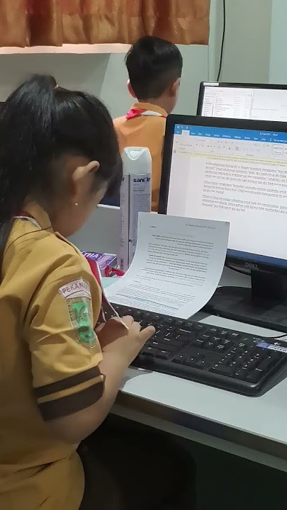 Semangat pagi anak-anak untuk belajar komputer 😇👍
