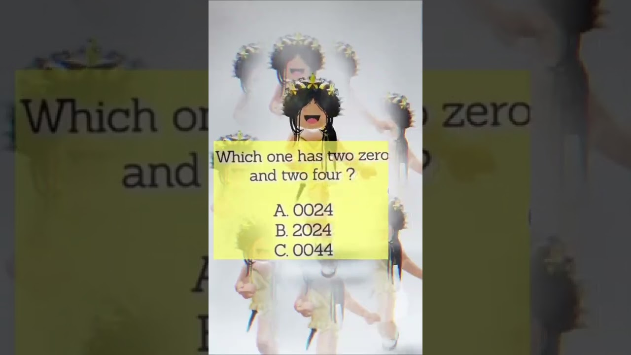 which one has two zero and two four?🤔