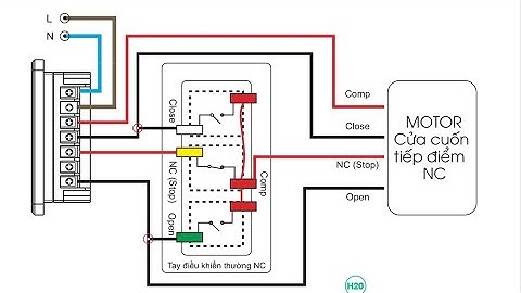Công tắc cửa cuốn Rạng đông - Hướng dẫn đấu song song 2 mặt công tắc.