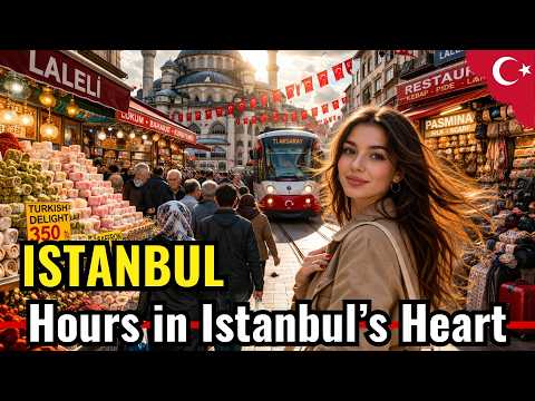Istanbul Walking Tour 4K | Laleli to Grand Bazaar to Sultanahmet | Real City Life