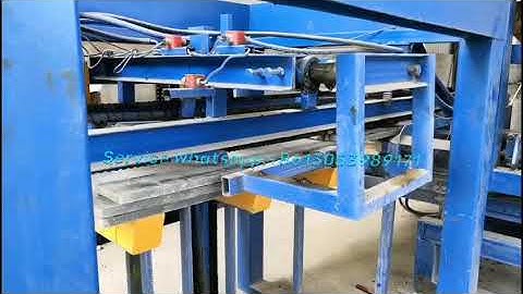 How to stack the pallets to save labor cost of  concrete block making machine