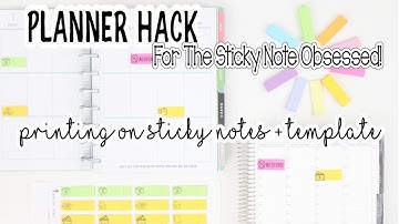 Planner HACK For Budget Planning❗️Printing On Post-It’s  + Template | HP & Erin Condren View