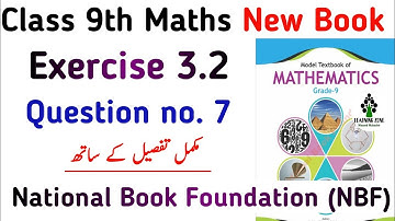 Chapter 3 Ex 3.2 Class 9th Maths NBF New Book | Exercise 3.2 Question no. 7 Class 9 | Learning Zone