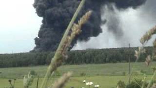 Пожар в Ленинградской области
