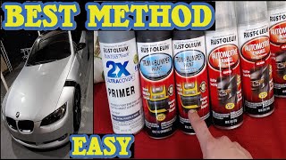 How To Paint A Car | BEST METHOD |  PROFESSIONAL RESULTS AT HOME  | ONLY SPRAY CANS