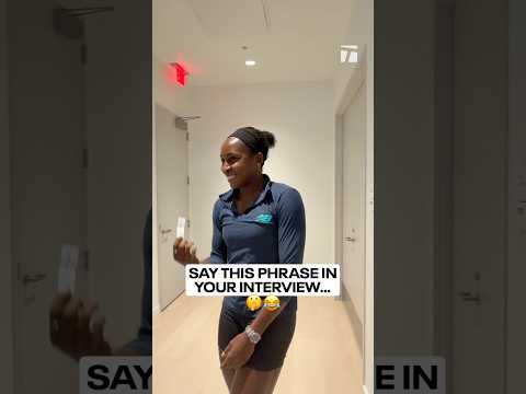 Coco Gauff was ALL IN on the bit 😂🤫