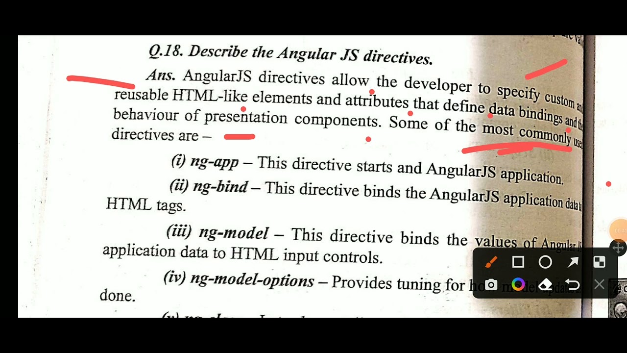 Describe the Angular JS directives - YouTube