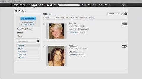 How To Upload Pictures For Myspace