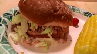 GEORGIA-STYLE BARBECUE TURKEY OR CHICKEN SANDWICHES - CROCKPOT