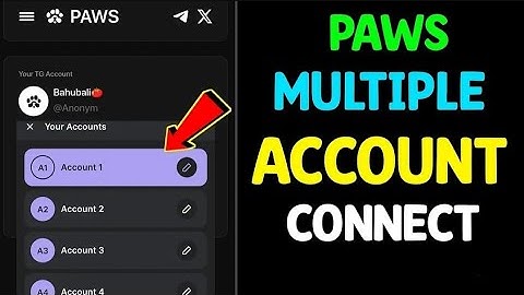 Multiple Accounts Wallet Connect Paws | Paws Phantom Wallet Connect Problem|Paws Multiple ID Connect