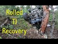 Colorado 4x4 Rescue and Recovery - Smashed Jeep TJ Rollover