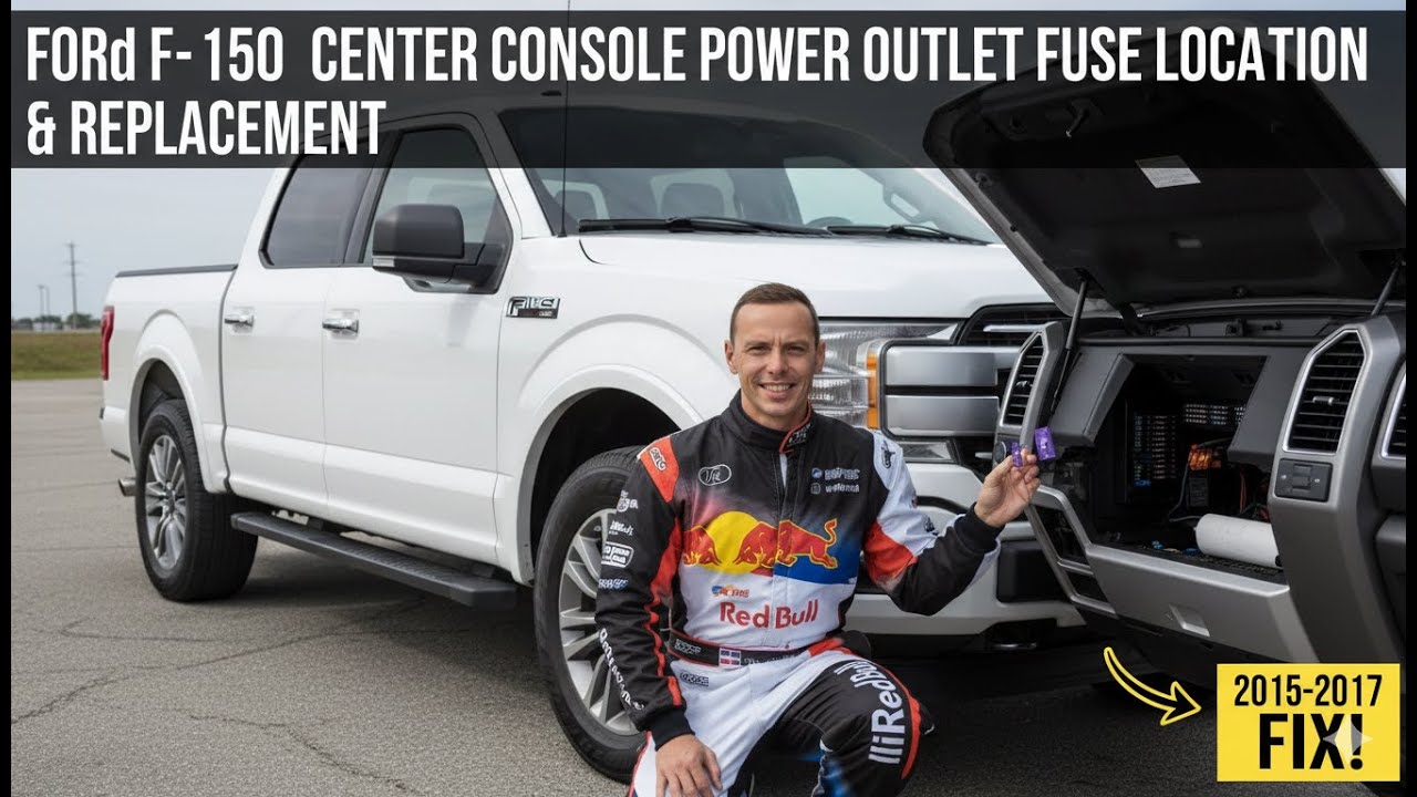 2015 ford f150 cigarette lighter fuse location Ford F-150 Center Console Power Outlet FUSE Location & Replacement  (Cigarette Lighter Fix 2015-2017)