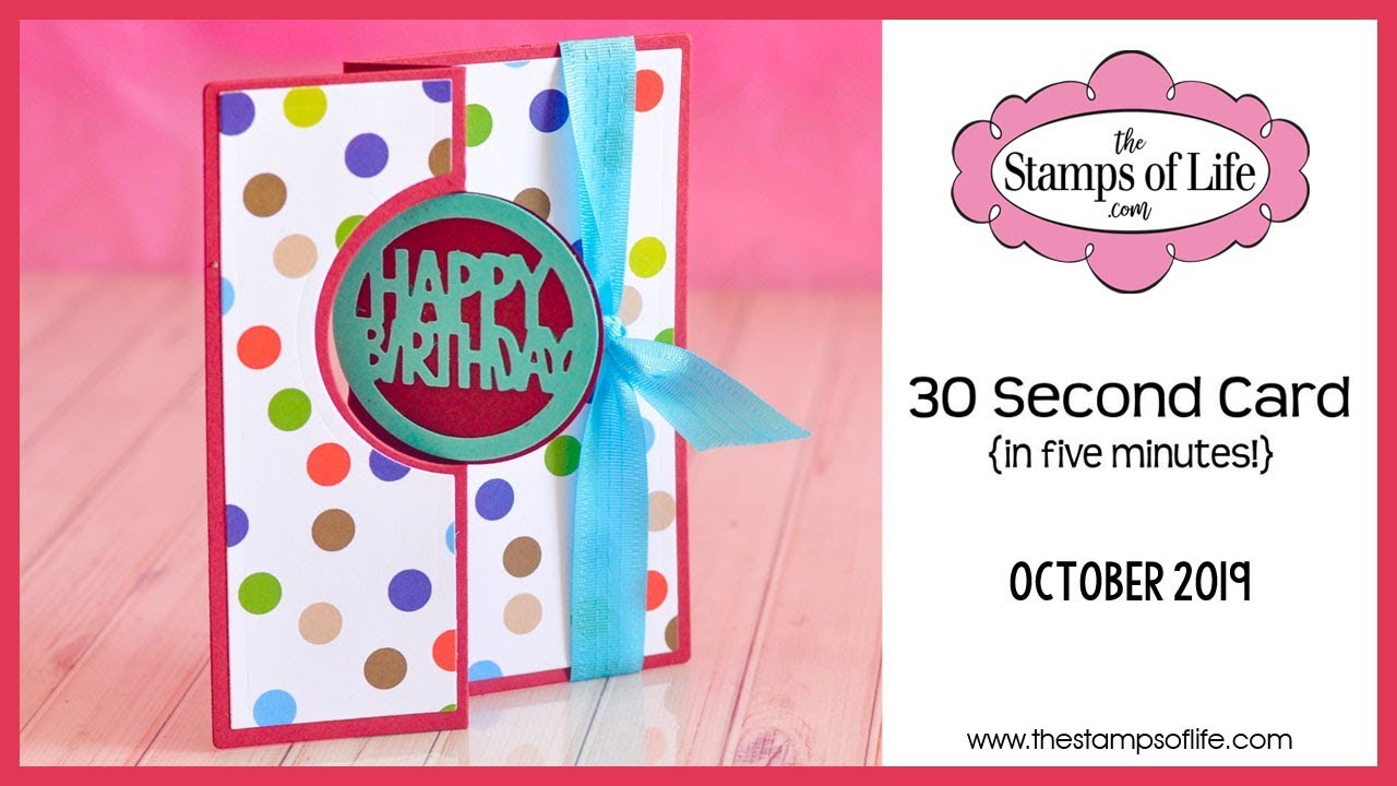 The Stamps of Life 30 Second Card in 5 Minutes with Stephanie Barnard